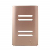 Placa 4x2 p/ 4 Interruptores ( USO ESPECIAL ) - Novara Ouro Rose